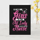 Nurse Old Lady Kaart (Gele Bloem)