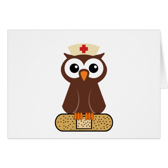 Nurse Owl (w/bandaid) (Devant horizontal)