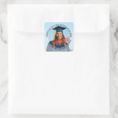 nurse passed nclex rn exam custom photo vierkante sticker (Tas)
