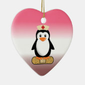 Nurse Penguin (w/Bandaid) Keramisch Ornament (Rechts)