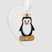 Nurse Penguin (w/Bandaid) Ornament (voorkant)