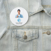 Nurse Photo Healthcare Service Business Custom Naamplaatje (In situ)