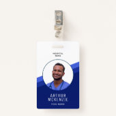 Nurse Photo Hospital ID Badge (Voorkant met clip)