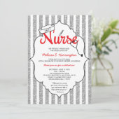 Nurse pinning, verpleegstersfeest, RN afstuderen R Kaart (Staand voorkant)