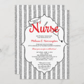 Nurse pinning, verpleegstersfeest, RN afstuderen R Kaart (Voorkant / Achterkant)