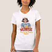 Nurse Powered by Coffee T-shirt (Devant)