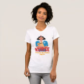 Nurse Powered by Coffee T-shirt (Devant entier)