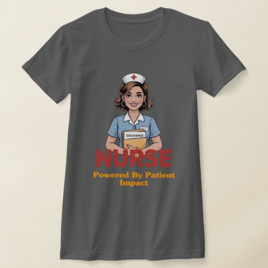 Nurse Powered by Coffee T-shirt (Poser)