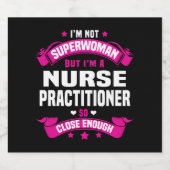 Nurse Practionation Sparkling Wijnetiket (Enkel label)