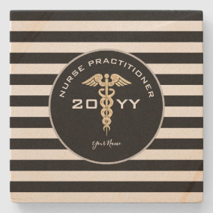 Nurse Practitioner Afstuderen gepersonaliseerd Stenen Onderzetter