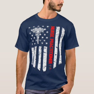 Nurse Practitioner American Flag RN geregistreerd T-shirt