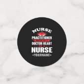 Nurse Practitioner Brains Of A Doctor Heart Of Confetti (Kleine voorkant)