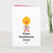 Nurse Practitioner Chick Blank Kaart (Achterkant)