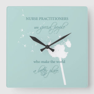 Nurse Practitioner Dandelion Vierkante Klok