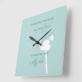 Nurse Practitioner Dandelion Vierkante Klok (Hoek)