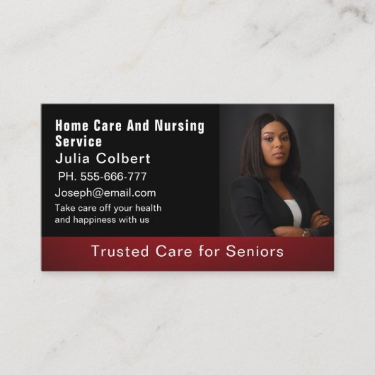 Nurse Practitioner Elegant Black QR CODE Visitekaartje (Voorkant)