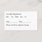 Nurse Practitioner Medical Kantoor Afspraakkaart Afsprakenkaartje (Achterkant)