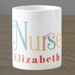 Nurse Practitioner Medical Professional Monogram Koffiemok