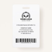 Nurse Practitioner NP Foto & Barcode Medisch Badge (Achterkant)