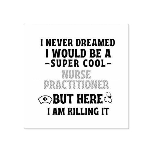 NURSE PRACTITIONER RUBBERSTEMPEL (Afrduk)