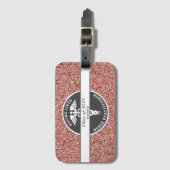 Nurse praktijkgerichte Roos Gold Glitter - Aangepa Bagagelabel (Voorkant (verticaal))