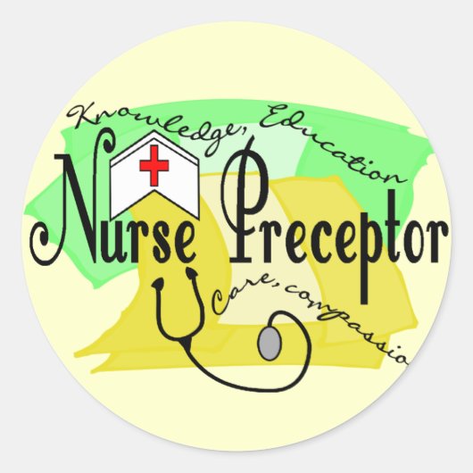 Nurse preceptor ronde sticker (Voorkant)