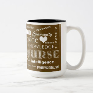 Nurse Pride-Attributes/Brown Tweekleurige Koffiemok