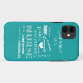Nurse Pride-Attributes+Name /Aqua Case-Mate iPhone Case (Achterkant (horizontaal))