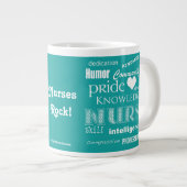 Nurse Pride-Attributes/Turquoise Jumbo Beker (Voorkant rechts)