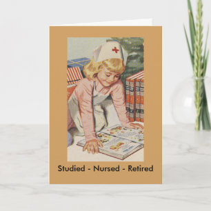 Nurse Retiring - So Retro Feestdagen Kaart