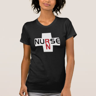 NURSE RN op WHITE T-shirt