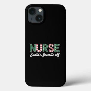 Nurse Santa's favoriete Elf Life verpleegster dag  iPhone 13 Hoesje