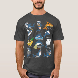 Nurse Shark Cookie Cutter Shark Angel  T-shirt