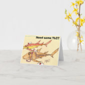 Nurse Shark Get Well Note Kaart (Gele Bloem)