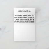 Nurse Shark Get Well Note Kaart (Binnen)