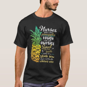 Nurse Shirt RN Gift Nurses zijn als ananas T S