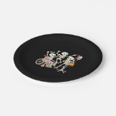 Nurse Skeleton Funny Halloween Healthcare Essentia Papieren Bordje (Gekanteld)