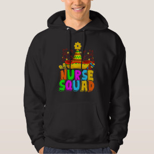 Nurse Squad Sombrero Maraca Cna Nursing Mexico Hos Hoodie