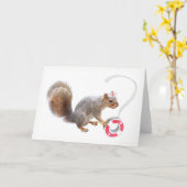 Nurse Squirrel Kaart (Gele Bloem)