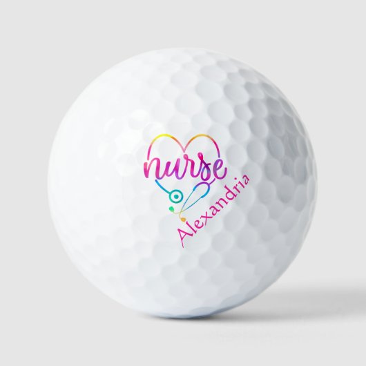 Nurse Stethoscoop Golfballen (Voorkant)