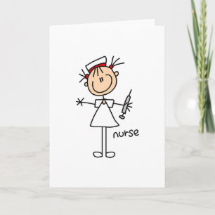 Nurse Stick Figuur Kaart