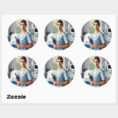 Nurse Stickers birthday  (Feuille)