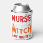 Nurse Sugar Skull Stethoscoop Medical Halloween Co Blikjeskoeler (Blikje Voorkant)