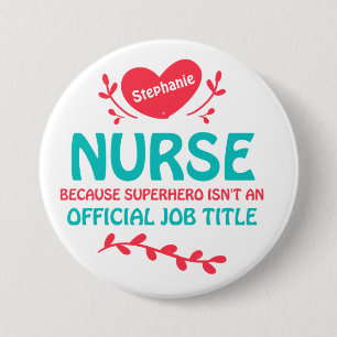 Nurse superheld Standard, 2¼ inch Ronde Button