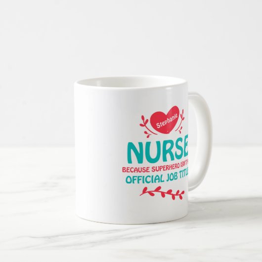 Nurse Superhero Mug (Devant droit)