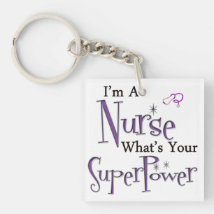 Nurse Superpower Sleutelhanger