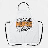 Nurse Tech - Halloween - met skelet, heks, en Schort (Voorkant)