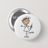 Nurse tekenafbeelding ronde button 5,7 cm (Voorkant /achterkant)