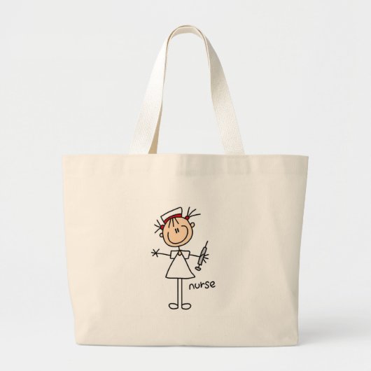 Nurse tekenbalk grote tote bag (Voorkant)