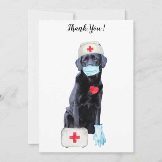 Nurse Thank You Card Bedankkaart (Voorkant)